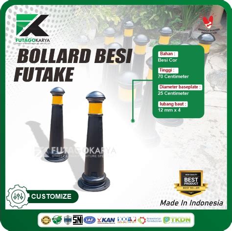 Bollard Pembatas Jalan Besi Cor Futago Karya