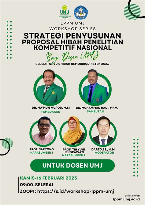 Workshop Strategi Penyusunan Proposal Hibah Penelitian Kompetitif