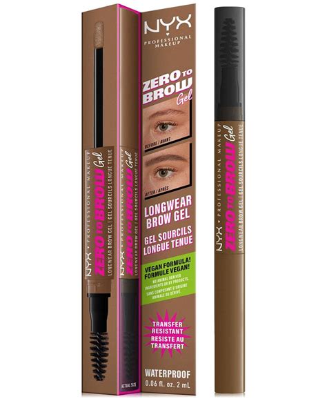 Nyx Professional Makeup Zero To Brow Gel Macys