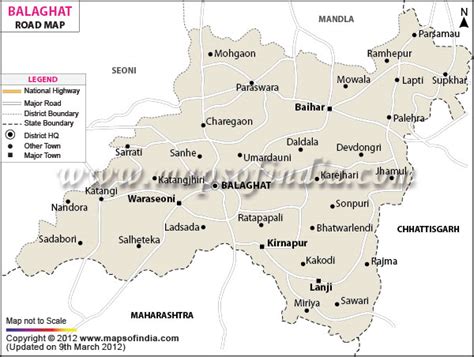 Balaghat Road Map