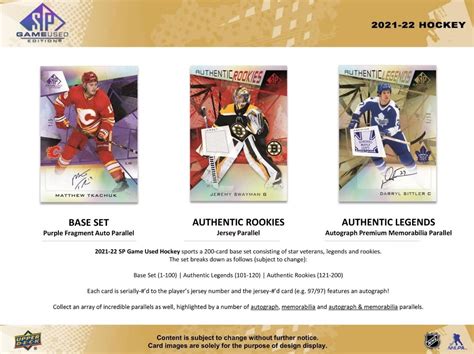 Upper Deck Sp Game Used Hockey Hobby Box Ofs Cards