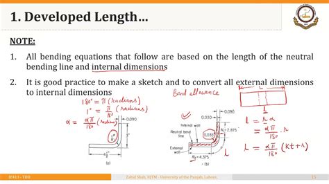 0303p2 Length Of Starting Blank In Sheet Metal Bending Considering