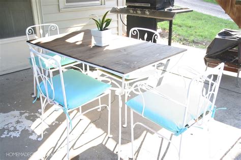Vintage Patio Table Makeover Homemade Ginger