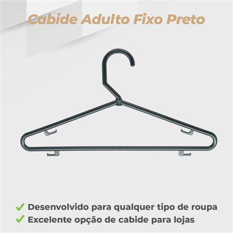 Cabide Adulto Fixo Preto Unidades Ofertas Incr Veis Na Instalojas