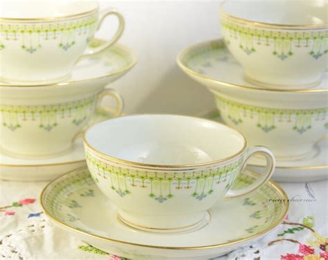 5 Limoges France Cup And Saucer Bawo And Dotter Elite Works Limoges Tea