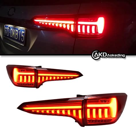 AKD Car Styling For Toyota Fortuner Tail Lights 2016 2019 Audi Design