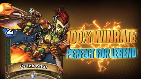 Hearthstone 100 WINRATE PERFECT FOR LEGEND Face Hunter 2021