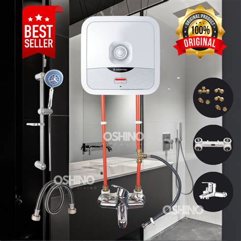 Jual Paket Lengkap Water Heater Pemanas Air Listrik Ariston Tanpa Bobok