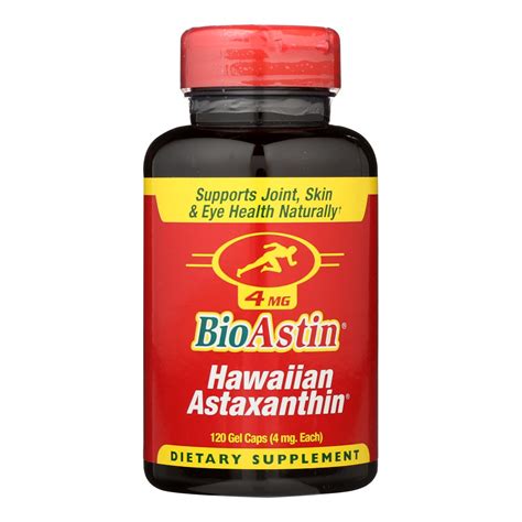 Buy Bioastin 4mg Astaxanthin Microalgae – 1 Each – 120 Cap Online | Bulk Mineral Supplements for ...