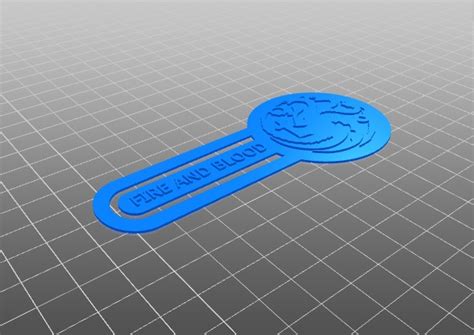 Free Stl File Targaryen Bookmark Bookmark Game Of Thrones・3d Print