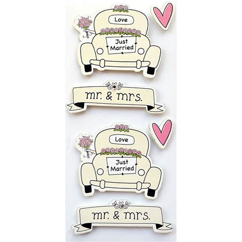 Rössler Handmade Sticker Just married