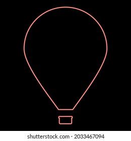 Neon Hot Air Balloon Images Stock Photos D Objects Vectors Shutterstock