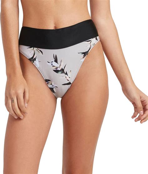 RVCA Junior S Abbot Skimpy HIGH Waist Bikini Bottom Multi XS Amazon