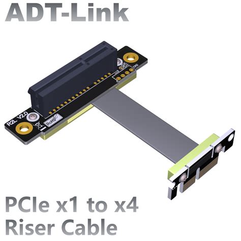 訂製 ADT Link PCIe 3 0 x4延長線轉接x1 支援網卡硬碟卡 3 0雙直角 ADT工廠直銷 蝦皮購物