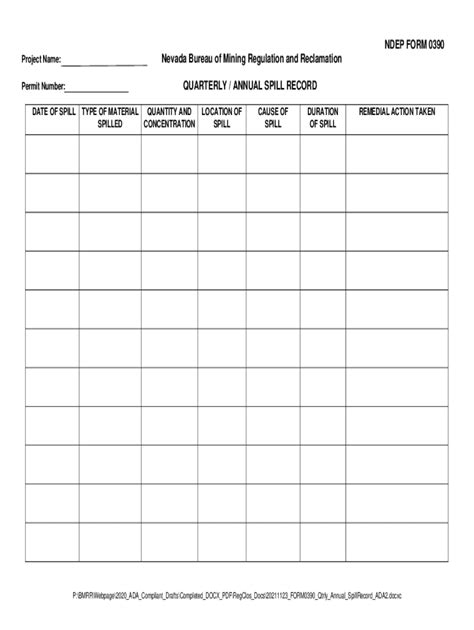 Fillable Online Ndep Nv Ndep Regulation Form Fill Online Printable