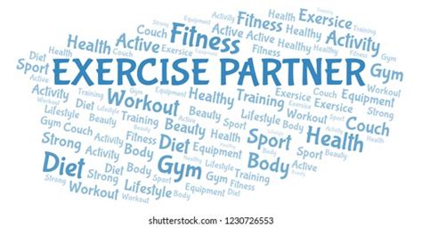 Exercise Partner Word Cloud Stock Illustration 1230726553 Shutterstock