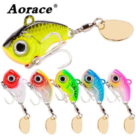 Aorace Pcs Set Rotating Metal Vib Blade Lure G Sinking