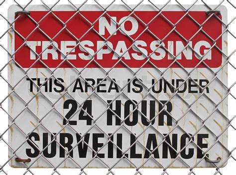 No Trespassing Sign Stock Image Colourbox