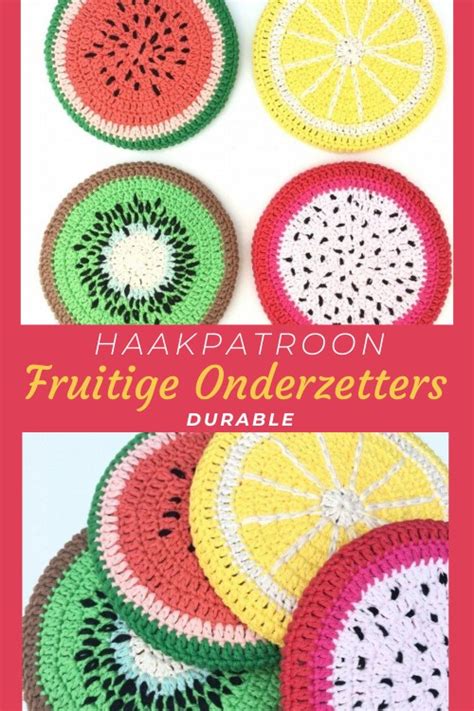 Haakpatroon Fruitige Onderzetters Haakinformatie