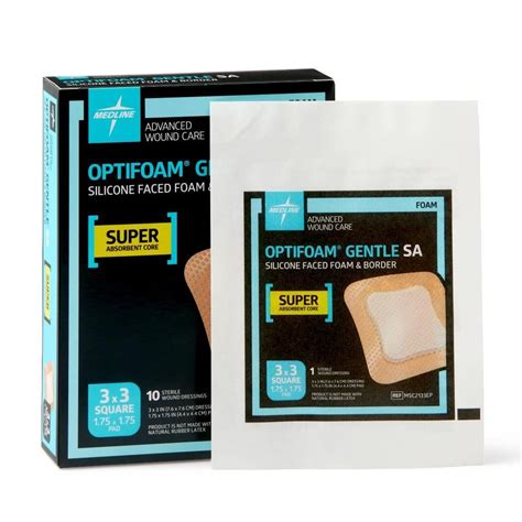 Shop Medline Optifoam Gentle Silicone Faced Foam With Border