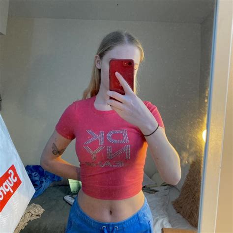 Super Cute Dkny Hot Pink Top Size Small Uk Depop