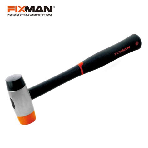 Fixman 35 Mm Double Faced Soft Rubber Mallet With Fiberglass Handle