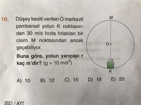 Konu düzgün çembersel hareket fotoğraf olarak attım soruyu Eodev