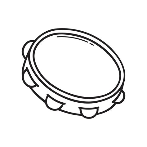 Tambourine Coloring Pages Coloring Pages