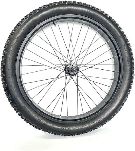 Amazon 26 X4 0 Fat Bike Front Wheel Tyre Hub Spokes Black Alloy