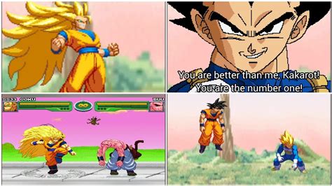 Hyper Dragon Ball Z Story Mode Super Saiyan 3 Goku And Super Saiyan Vegeta Vs Buu Sprite