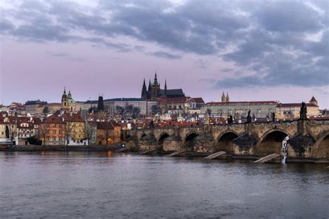 Prague Castle Prazsky Hrad Stock Image Image Of Night Palace