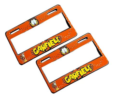 Porta Placas Garfield Nissan Vw Kia Baic Honda Mazda Toyota Envío gratis