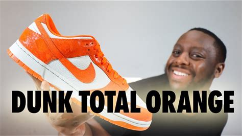 Nike Dunk Low Total Orange On Foot Sneaker Review Quickschopes