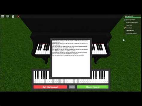 Roblox Virtual Piano) Fur Elise + Sheets