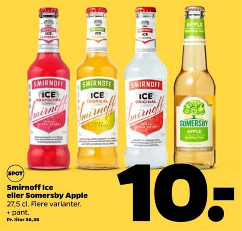 Smirnoff Ice Rtd Cider Tilbud Hos Netto