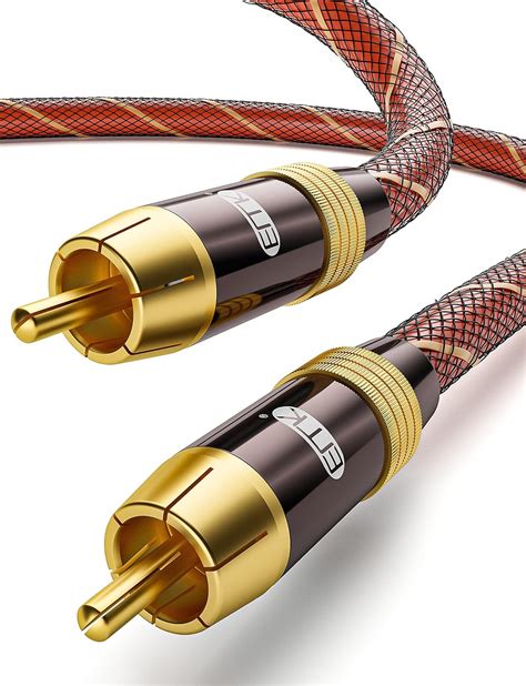 Emk Digital Coaxial Audio Cable Subwoofer Cable Rca To Rca Cable Dual