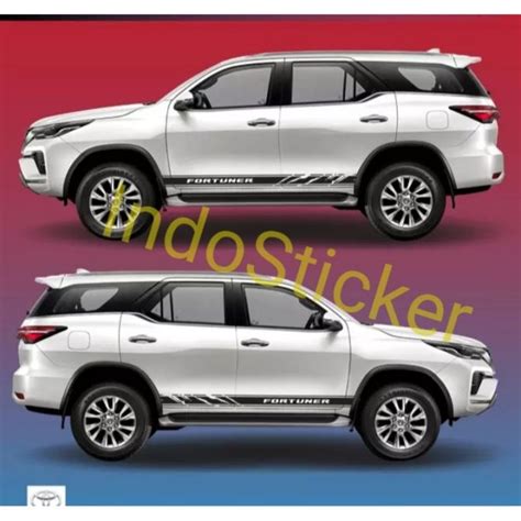 Striping Stiker Mobil Toyota Fortuner Cutting Sticker Stiker Fortuner