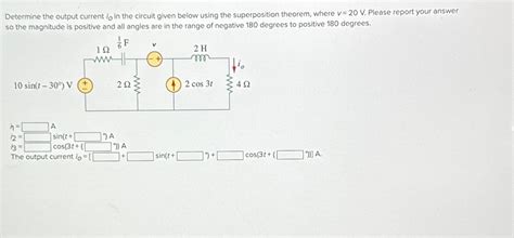 Solved Determine The Output Current Io In The Circuit Given Chegg