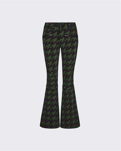 Houndstooth Mid Rise Aurora Flare Pant Perfect Moment