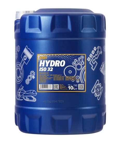 Хидравлично масло MANNOL Hydro ISO 32, 10л Масла, греси | Резервни ...