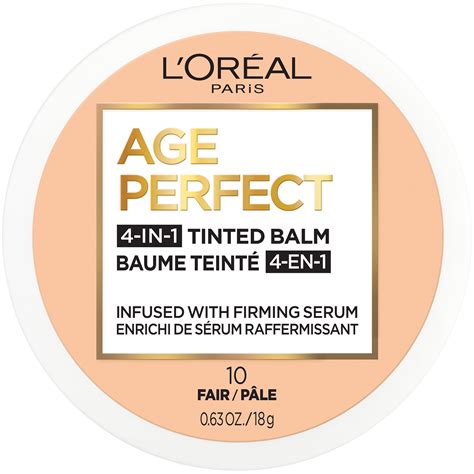 L Oreal Paris Age Perfect Balm Foundation Makeup F10 Fair 0 609 Fl Oz