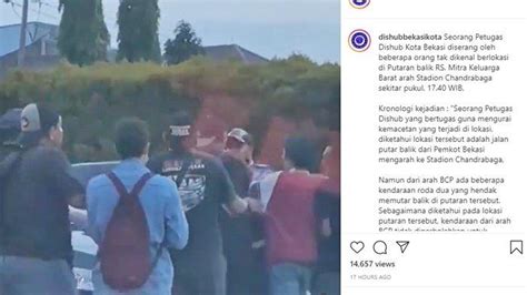 Video Viral Petugas Dishub Dikeroyok Pengendara Motor Emosi Tak