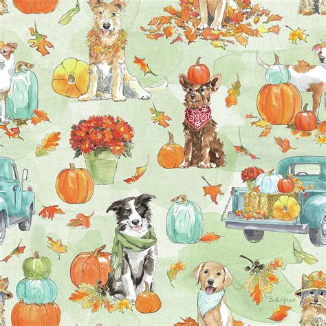 Furry Pals Pattern Vii Painting By Beth Grove Fine Art America