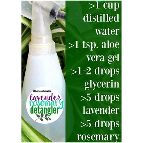 Essential Oil Hair Detangler Healthyhairjourney Naturalhair Diy