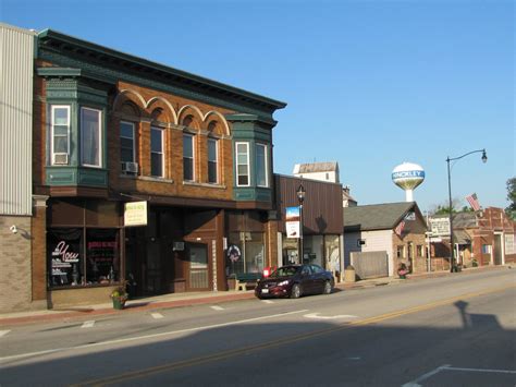 Downtown Buildings Hinckley Illinois Historical Society