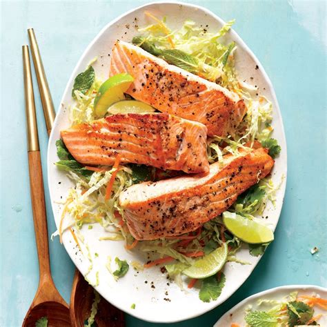 Salmon With Thai Slaw Recipes Ww Usa