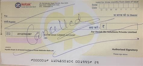 What Is A Cancelled Cheque And How To Write A Cancelled Cheque