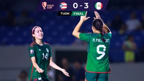 La Selección Mexicana Femenil gana a Puerto Rico y clasifica a la Copa