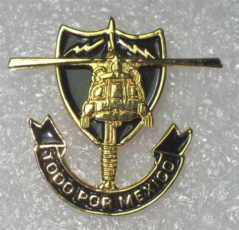 Special Forces Fes Beret Badge Mexican Navy Fuerzas Especiales De