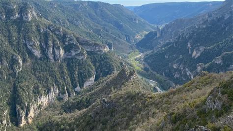 Moto D Couverte Des Gorges Du Tarn De La Jonte Du Mont Aigoual